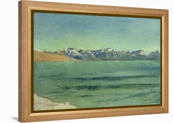 Sunrise over Mont Blanc, C.1890-Ferdinand Hodler-Framed Premier Image Canvas