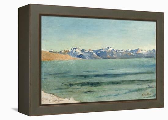 Sunrise over Mont Blanc-Ferdinand Hodler-Framed Premier Image Canvas