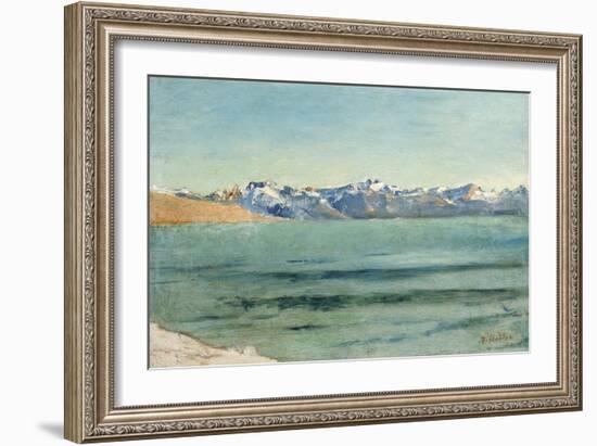 Sunrise over Mont Blanc-Ferdinand Hodler-Framed Giclee Print