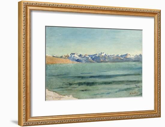 Sunrise over Mont Blanc-Ferdinand Hodler-Framed Giclee Print