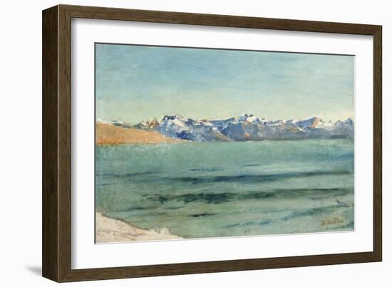Sunrise over Mont Blanc-Ferdinand Hodler-Framed Giclee Print
