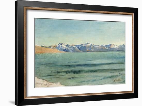 Sunrise over Mont Blanc-Ferdinand Hodler-Framed Giclee Print