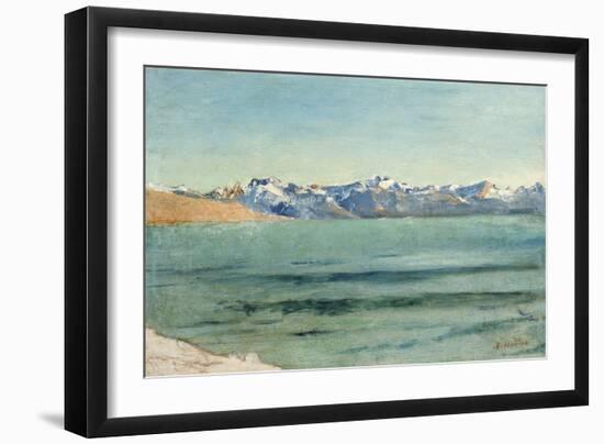 Sunrise over Mont Blanc-Ferdinand Hodler-Framed Giclee Print