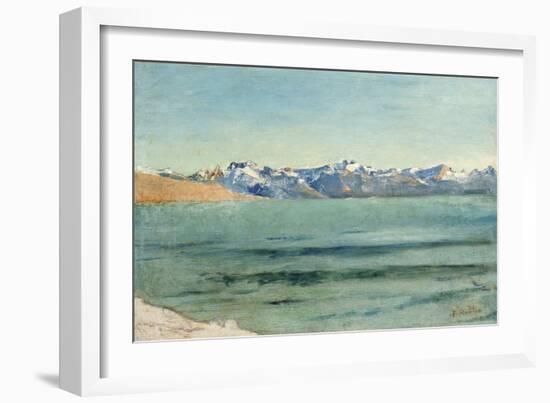 Sunrise over Mont Blanc-Ferdinand Hodler-Framed Giclee Print