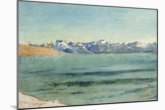 Sunrise over Mont Blanc-Ferdinand Hodler-Mounted Giclee Print