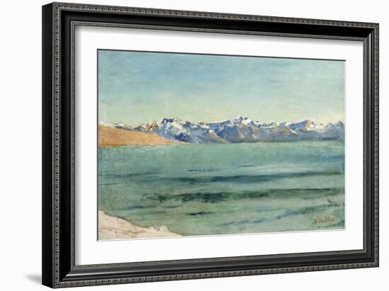 Sunrise over Mont Blanc-Ferdinand Hodler-Framed Giclee Print