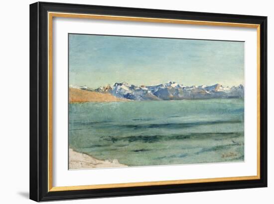 Sunrise over Mont Blanc-Ferdinand Hodler-Framed Giclee Print