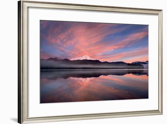 Sunrise Over Mount Baker-Alan Majchrowicz-Framed Photo