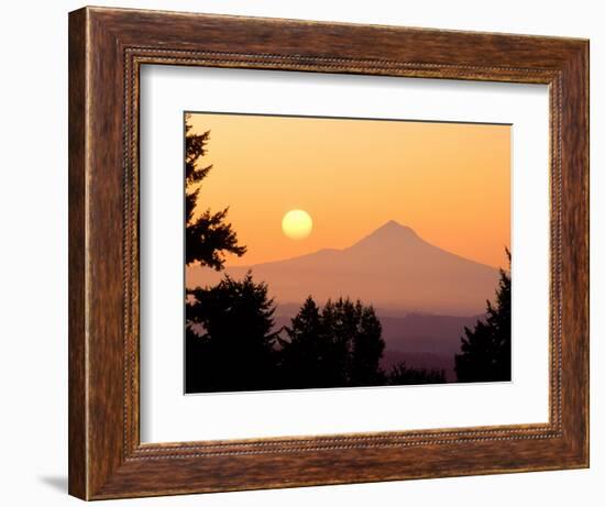 Sunrise over Mt. Hood, Oregon Cascades, USA-Janis Miglavs-Framed Photographic Print