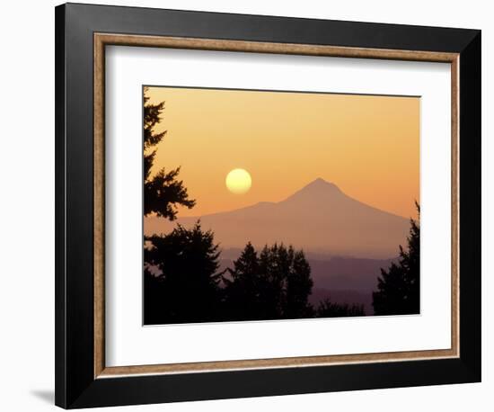 Sunrise Over Mt Hood, Portland, Oregon, USA-Janis Miglavs-Framed Photographic Print