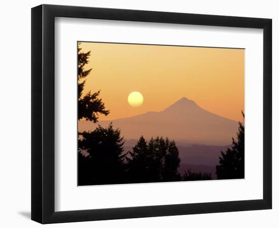 Sunrise Over Mt Hood, Portland, Oregon, USA-Janis Miglavs-Framed Photographic Print