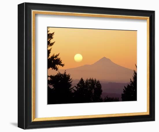 Sunrise Over Mt Hood, Portland, Oregon, USA-Janis Miglavs-Framed Photographic Print