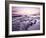 Sunrise Over North Sea from Bamburgh Beach, Bamburgh, Northumberland, England, United Kingdom-Lee Frost-Framed Photographic Print