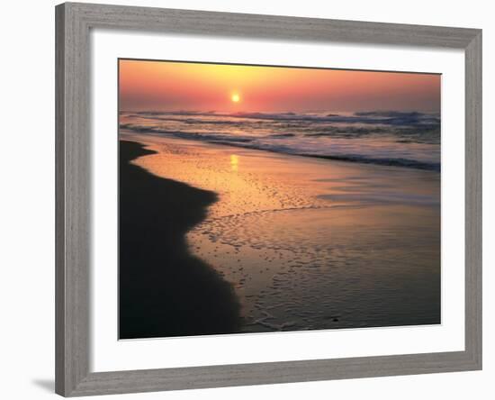 Sunrise over Outer Banks, Cape Hatteras National Seashore, North Carolina, USA-Scott T^ Smith-Framed Photographic Print