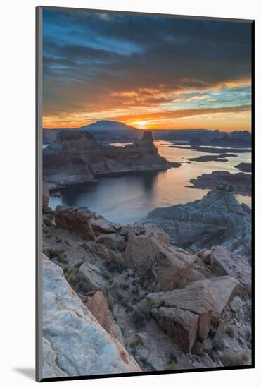 Sunrise Over Padre Bay on Lake Powell, Utah.-Howie Garber-Mounted Photographic Print