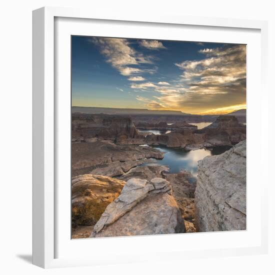 Sunrise Over Padre Bay on Lake Powell, Utah.-Howie Garber-Framed Photographic Print