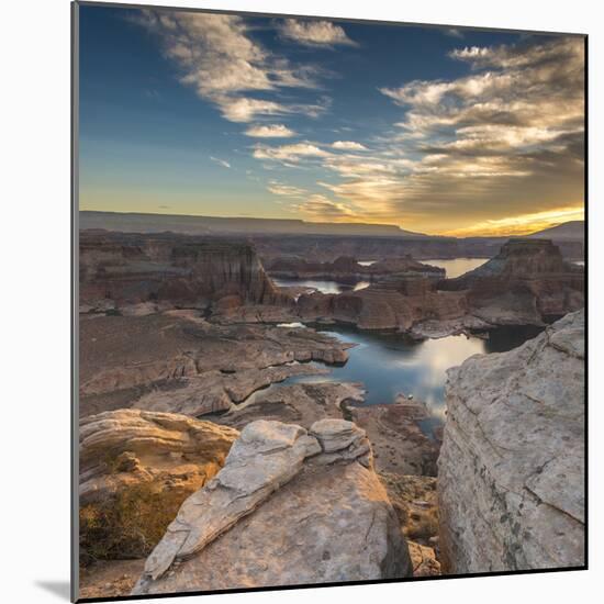 Sunrise Over Padre Bay on Lake Powell, Utah.-Howie Garber-Mounted Photographic Print