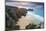 Sunrise over Pednvounder Beach at the Logan Rock, Cornwall, England.-Adam Burton-Mounted Photographic Print