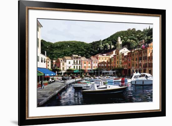 Sunrise Over Portofino-Bill Saunders-Framed Art Print