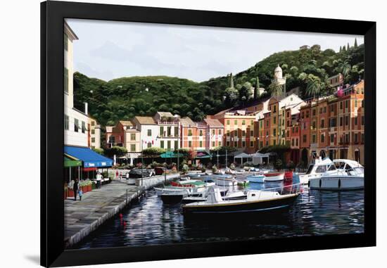 Sunrise Over Portofino-Bill Saunders-Framed Art Print