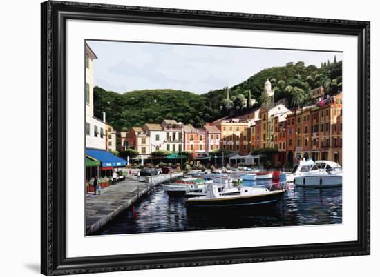 Sunrise Over Portofino-Bill Saunders-Framed Art Print