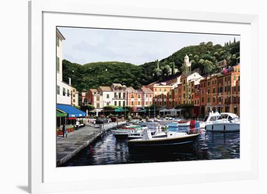 Sunrise Over Portofino-Bill Saunders-Framed Art Print