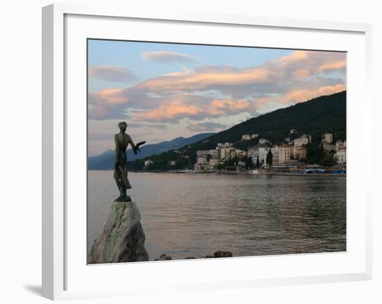 Sunrise over Resort, Opatija, Kvarner Gulf, Croatia, Adriatic, Europe-Stuart Black-Framed Photographic Print