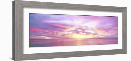 Sunrise over Sea of Cortez, El Cardonal, Baja California Sur, Mexico-Panoramic Images-Framed Photographic Print