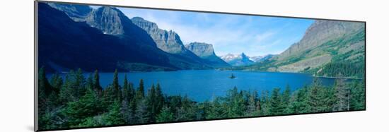 Sunrise over St. Mary Lake, Glacier National Park, Montana-null-Mounted Photographic Print