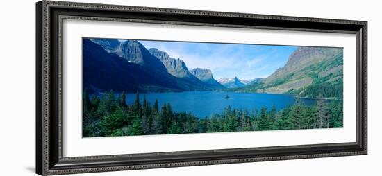 Sunrise over St. Mary Lake, Glacier National Park, Montana-null-Framed Photographic Print