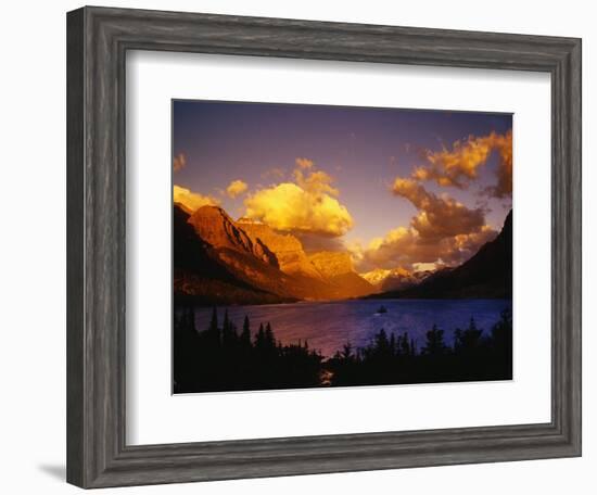 Sunrise over St. Mary Lake-Darrell Gulin-Framed Photographic Print