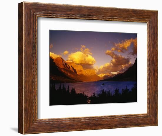 Sunrise over St. Mary Lake-Darrell Gulin-Framed Photographic Print