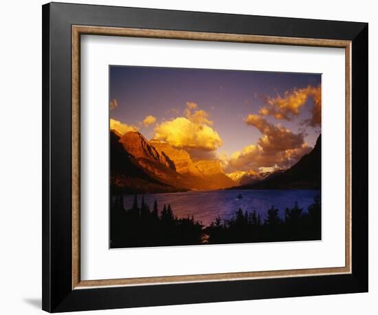 Sunrise over St. Mary Lake-Darrell Gulin-Framed Photographic Print