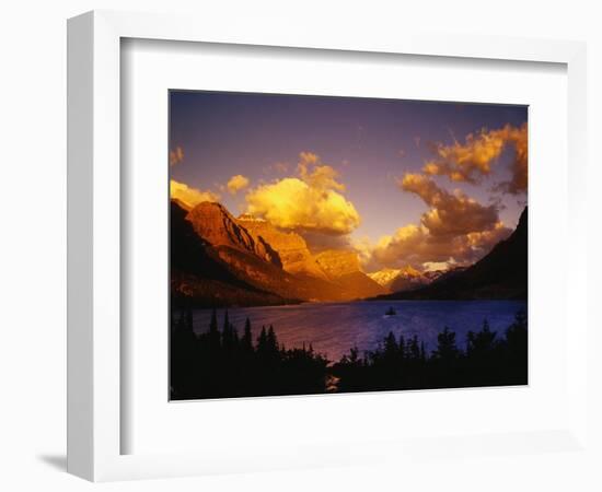 Sunrise over St. Mary Lake-Darrell Gulin-Framed Photographic Print