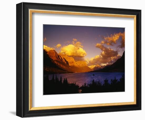 Sunrise over St. Mary Lake-Darrell Gulin-Framed Photographic Print