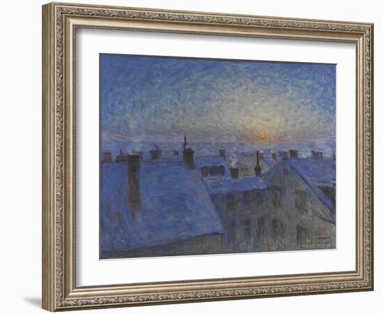 Sunrise over Stockholm Rooftops, 1903-Eugene Jansson-Framed Giclee Print