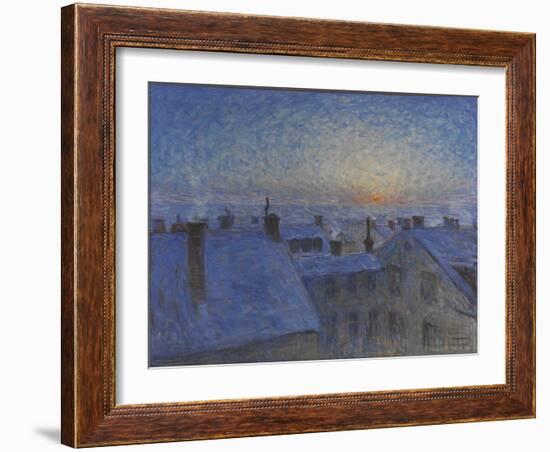 Sunrise over Stockholm Rooftops, 1903-Eugene Jansson-Framed Giclee Print