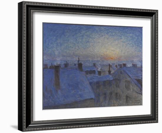 Sunrise over Stockholm Rooftops, 1903-Eugene Jansson-Framed Giclee Print
