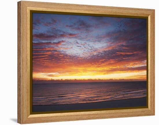 Sunrise over the Atlantic Ocean in Miami Beach, Florida, United States of America, North America-Angelo Cavalli-Framed Premier Image Canvas