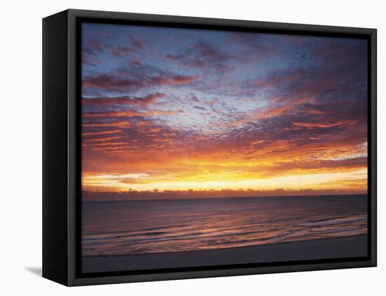 Sunrise over the Atlantic Ocean in Miami Beach, Florida, United States of America, North America-Angelo Cavalli-Framed Premier Image Canvas