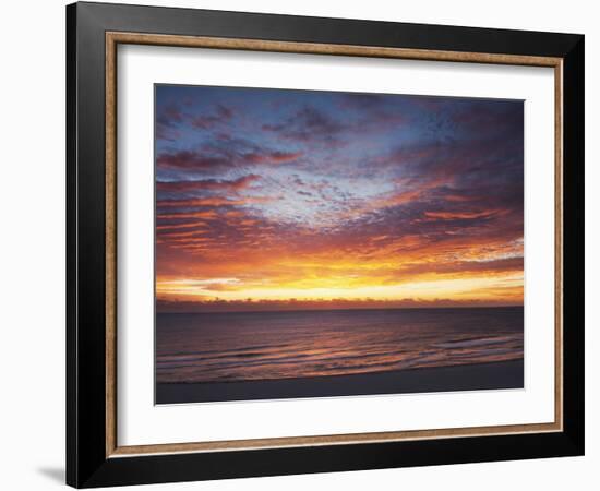 Sunrise over the Atlantic Ocean in Miami Beach, Florida, United States of America, North America-Angelo Cavalli-Framed Photographic Print