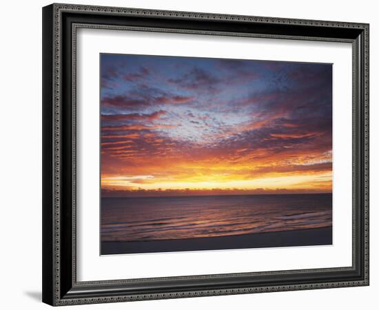 Sunrise over the Atlantic Ocean in Miami Beach, Florida, United States of America, North America-Angelo Cavalli-Framed Photographic Print