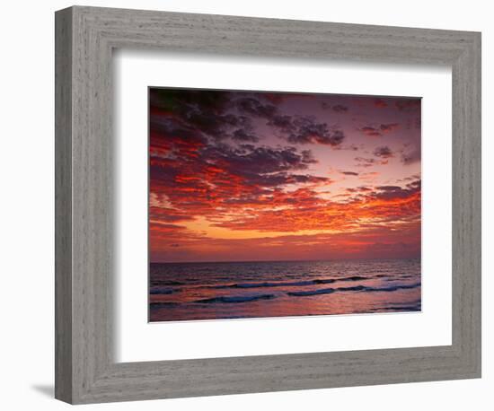 Sunrise Over the Atlantic Ocean, West Palm Beach, Florida-Adam Jones-Framed Photographic Print