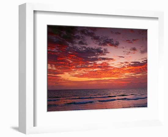 Sunrise Over the Atlantic Ocean, West Palm Beach, Florida-Adam Jones-Framed Photographic Print