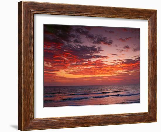 Sunrise Over the Atlantic Ocean, West Palm Beach, Florida-Adam Jones-Framed Photographic Print