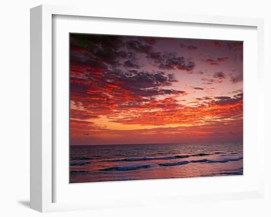 Sunrise Over the Atlantic Ocean, West Palm Beach, Florida-Adam Jones-Framed Photographic Print