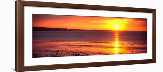 Sunrise over the Beach, Cap Coz, Fouesnant, Finistere, Brittany, France-null-Framed Photographic Print