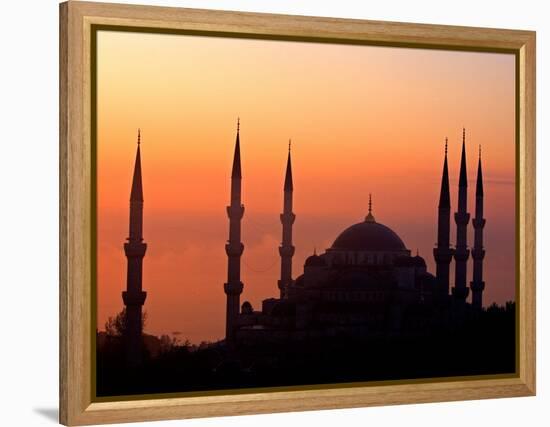 Sunrise Over the Blue Mosque, Istanbul, Turkey-Joe Restuccia III-Framed Premier Image Canvas