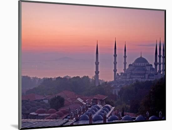 Sunrise Over the Blue Mosque, Istanbul, Turkey-Joe Restuccia III-Mounted Photographic Print