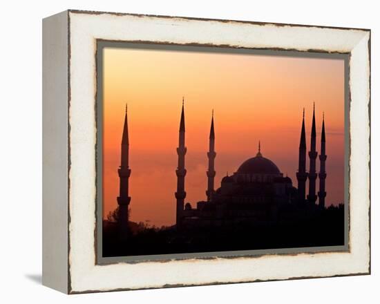 Sunrise Over the Blue Mosque, Istanbul, Turkey-Joe Restuccia III-Framed Premier Image Canvas